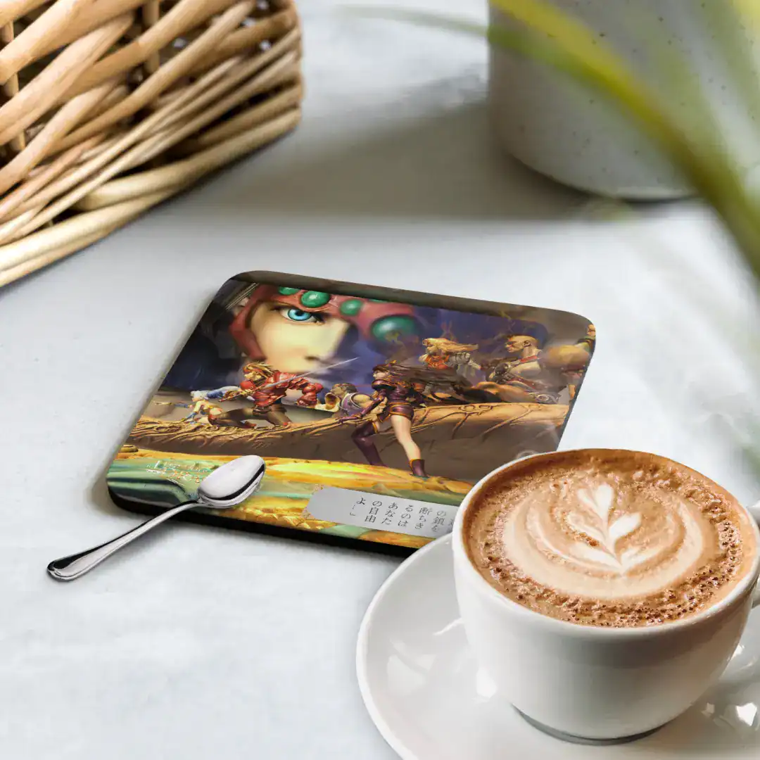 the legend of dragoon gaming cork coaster gamer coaster japanese quote relive childhood memories