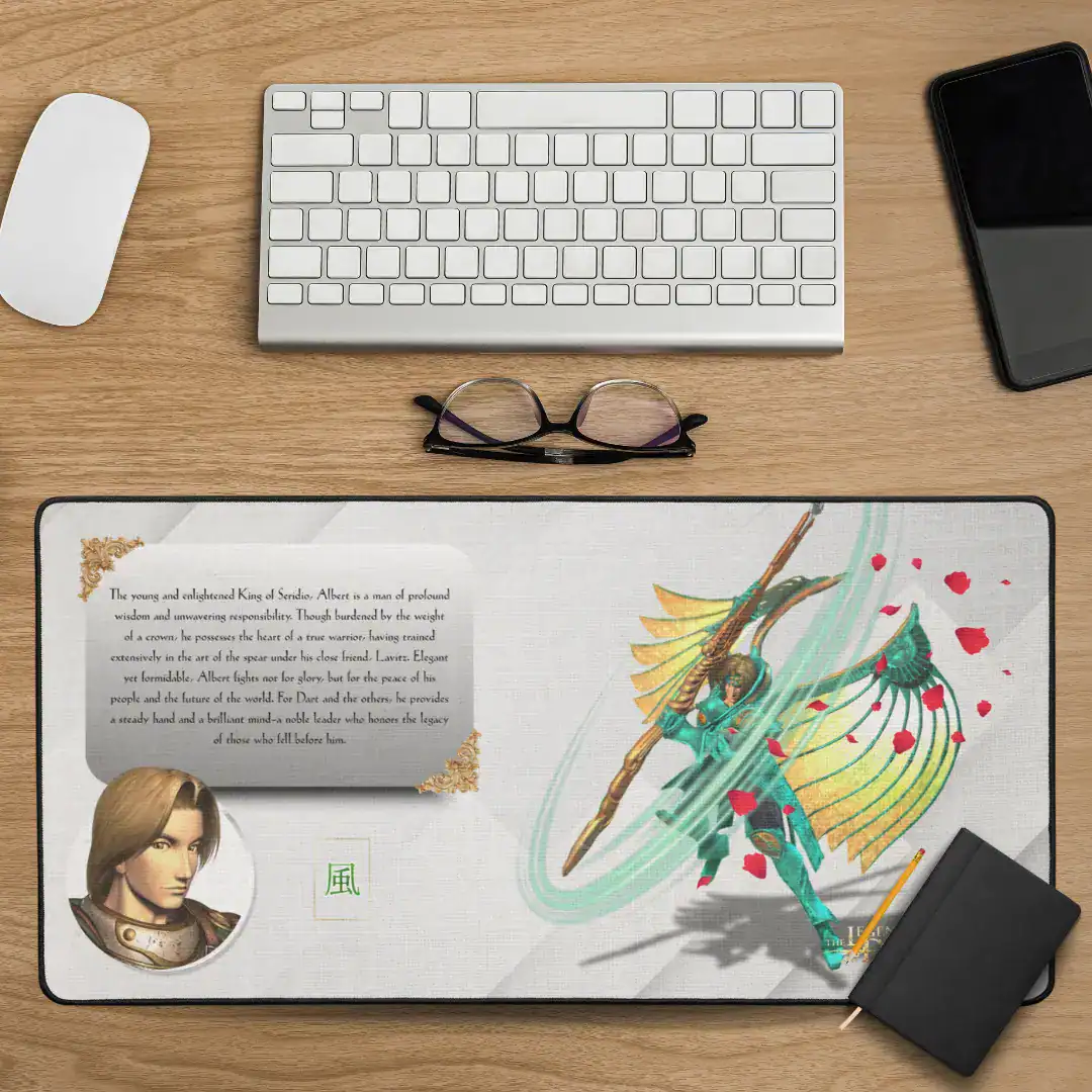 the legend of dragoon gaming desk mat gamer desk pad gaming deskpad albert relive childhood memories