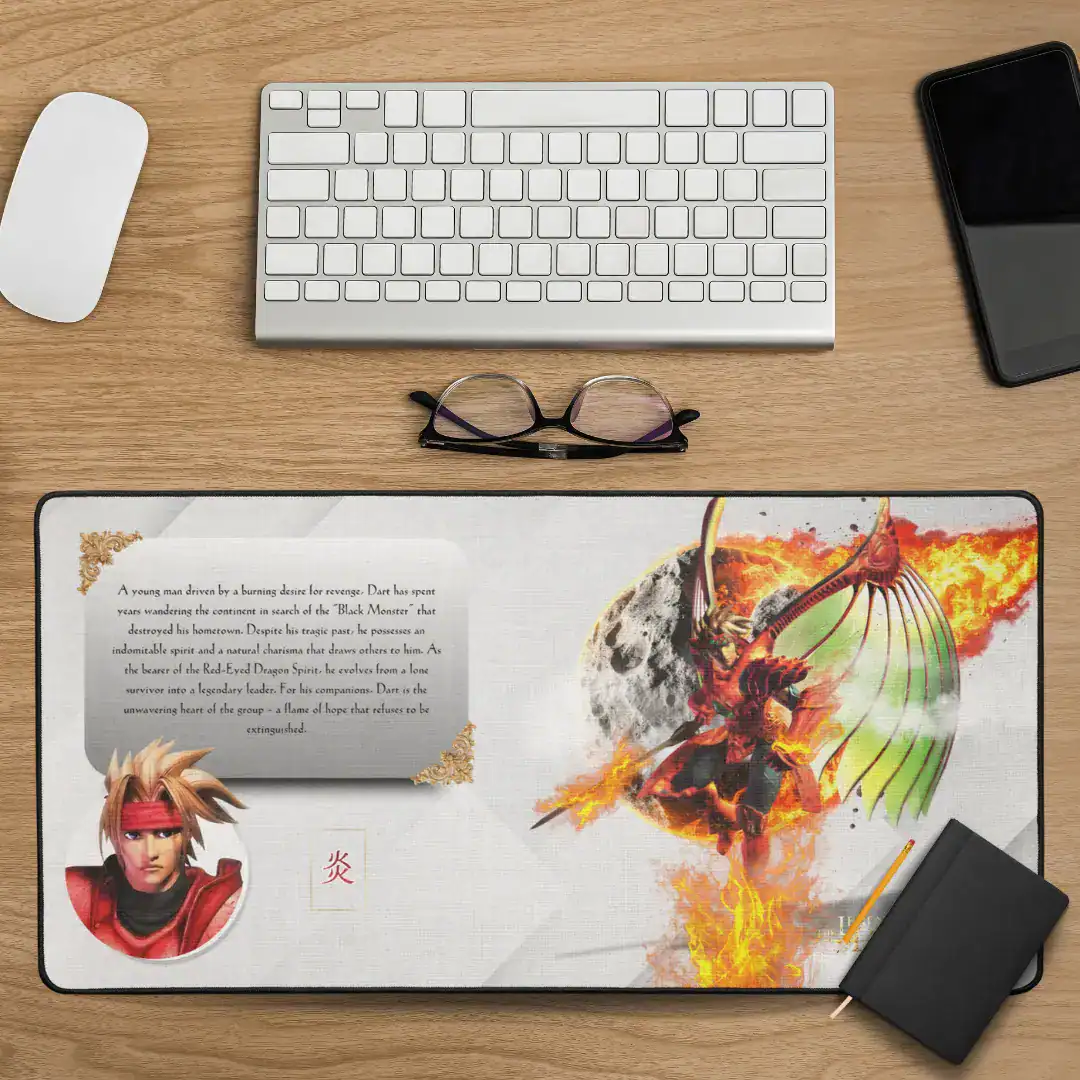the legend of dragoon gaming desk mat gamer desk pad gaming deskpad dart relive childhood memories
