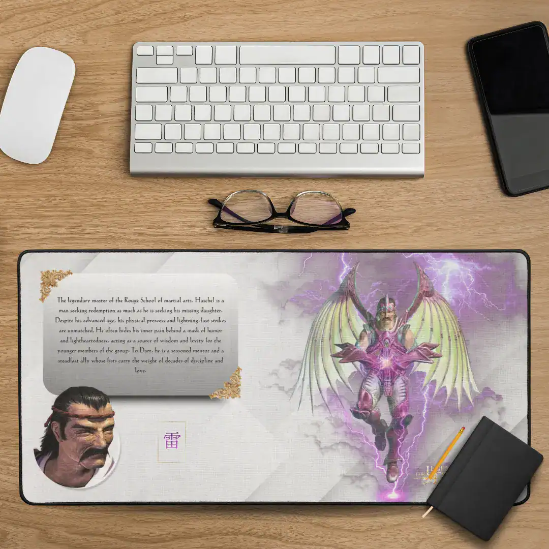 the legend of dragoon gaming desk mat gamer desk pad gaming deskpad haschel relive childhood memories