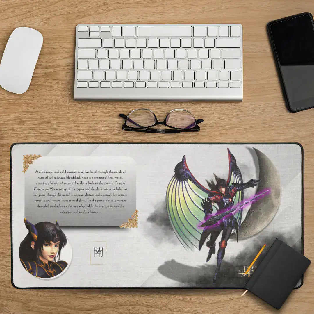 the legend of dragoon gaming desk mat gamer desk pad gaming deskpad rose relive childhood memories