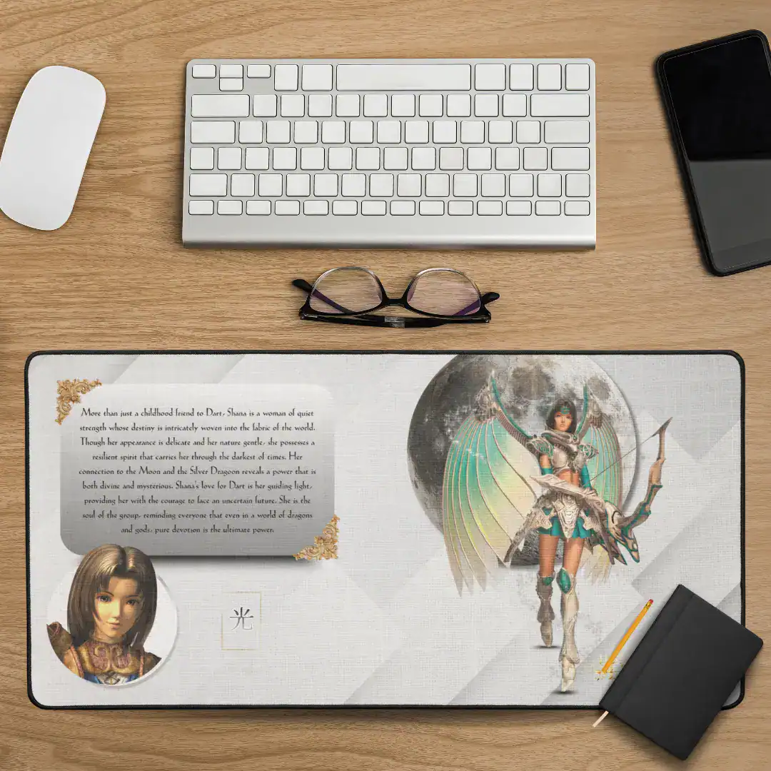 the legend of dragoon gaming desk mat gamer desk pad gaming deskpad shana relive childhood memories