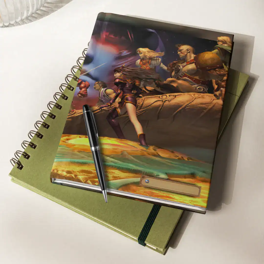 the legend of dragoon gaming hardcover journal matte gamer notebook diary collectibles english quote relive childhood memories