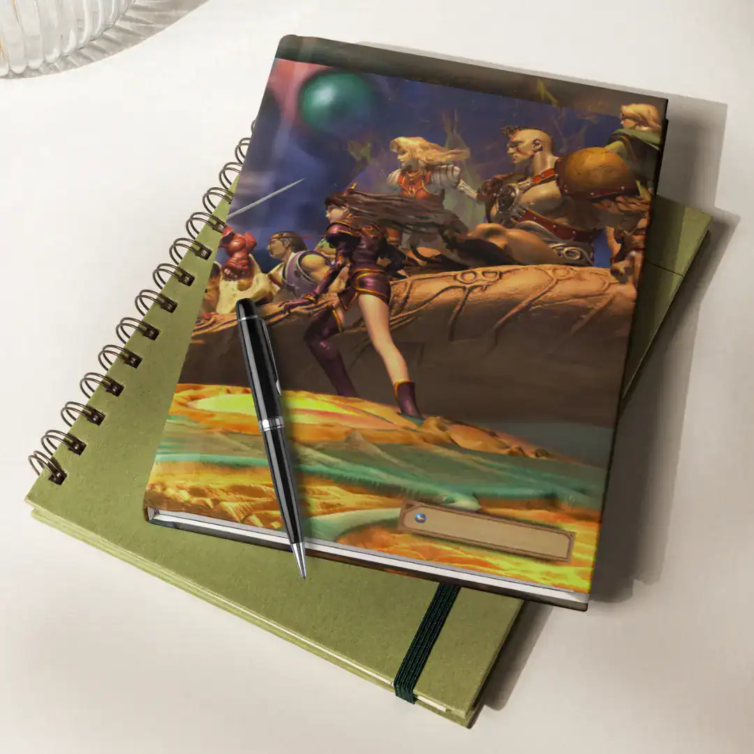 the legend of dragoon gaming hardcover journal matte gamer notebook diary collectibles japanese quote relive childhood memories