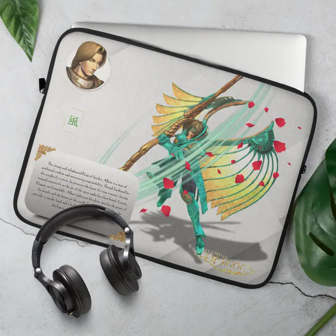 the legend of dragoon gaming laptop sleeve gamer laptop bag gaming laptop case 13'' or 15'' albert relive childhood memories